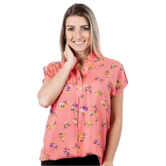 Bata Pimenta Rosada Andy Floral - Laranja