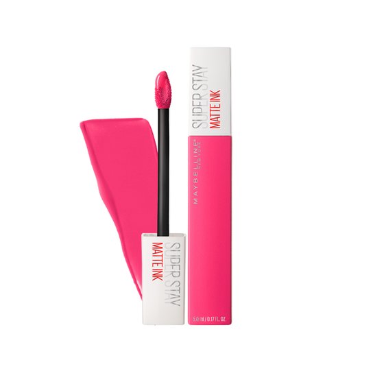 Batom Líquido de Longa Duração Maybelline SuperStay Matte Ink Cor Romantic - Incolor