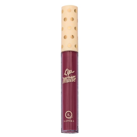 Batom Líquido Latika Lip Matte 4Ml Nº23 - Vinho - Incolor