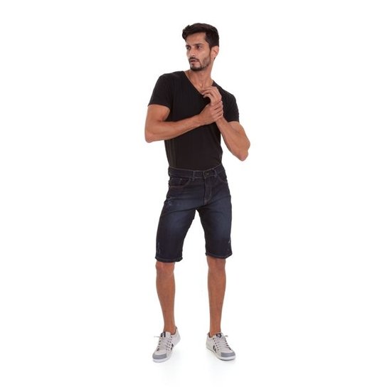 Bermuda Jeans Versani Masculina - Marinho