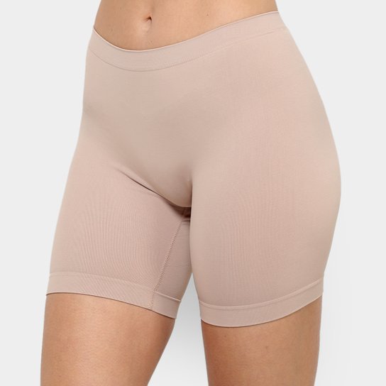 Bermuda Modeladora sem Costura Lupo Feminina - Bege