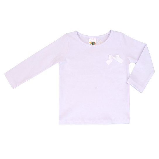 Blusa Basica Pulla Bulla Bebe Branco - Branco