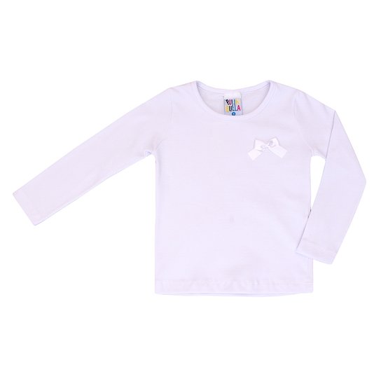 Blusa Basica Pulla Bulla Manga Longa - Branco