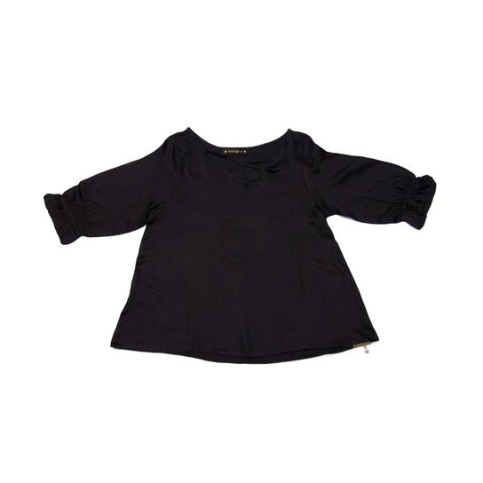 Blusa Bobbylulu Hortencia - Preto