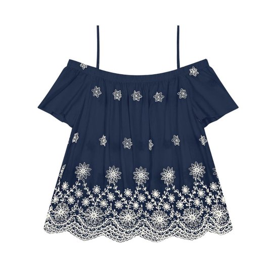 Blusa Endless Ciganinha - Azul