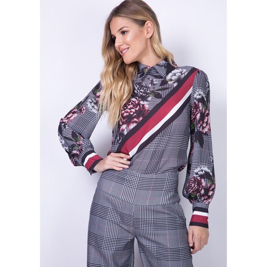 Blusa Fluída Lança Perfume Feminina - Vermelho