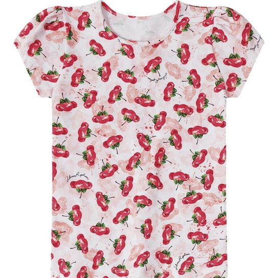 Blusa Innfantil Cereja Lilica Ripilica Feminina - Vermelho