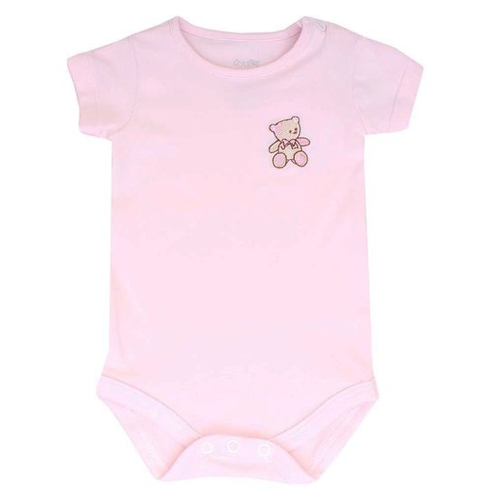 Body Cotton Manga Curta Colibri Classic Rosa - Rosa