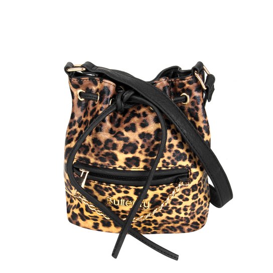 Bolsa Butterfly Saco Onça - Onça+Preto