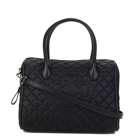 Bolsa Capodarte Baú Matelassê Alça Tranversal Sportive Feminina - Preto