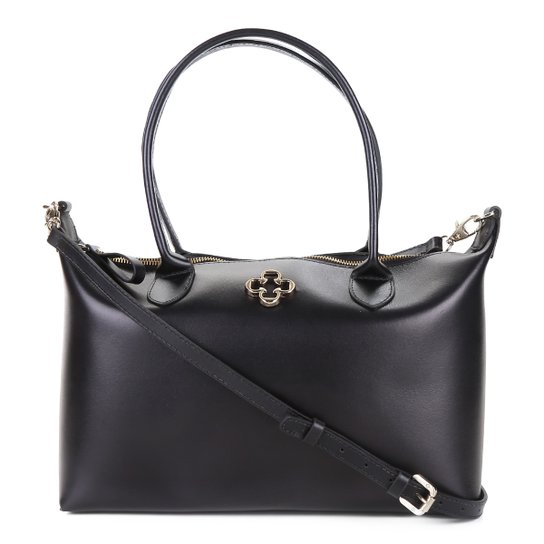 Bolsa Capodarte Handbag Atanado Logo Feminina - Preto
