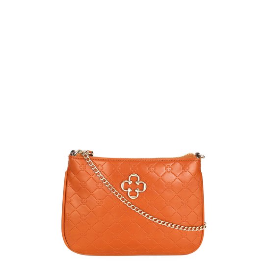 Bolsa Capodarte Mini Bag Alça Corrente Transversal Feminina - Caramelo