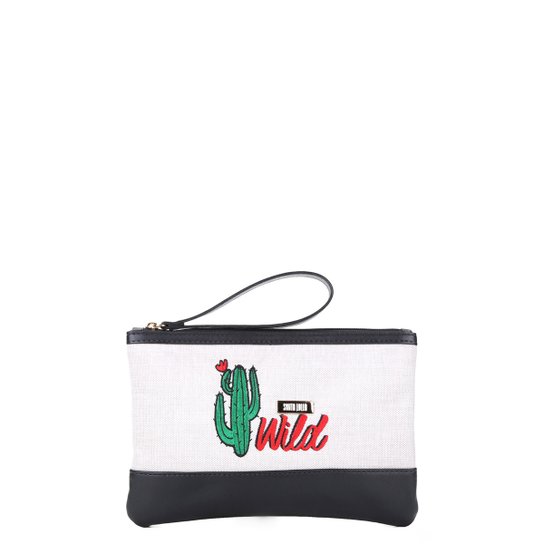 Bolsa Clutch Santa Lolla Cacto Wild Feminina - Bege