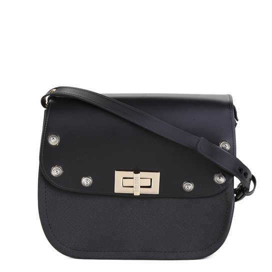 Bolsa Colcci Flap Alça Transversal London Feminina - Preto