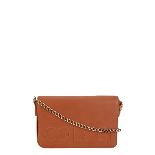 Bolsa Colcci Flap Alto Relevo Feminina - Caramelo
