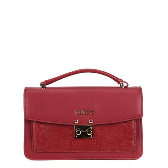 Bolsa Colcci Flap Lizard Feminina - Vermelho