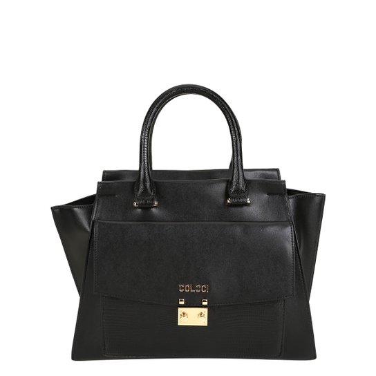 Bolsa Colcci Handbag Lizard Feminina - Preto