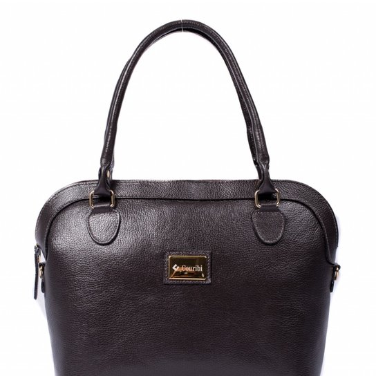 Bolsa Couribi Couro Legítimo Estruturada - Marrom