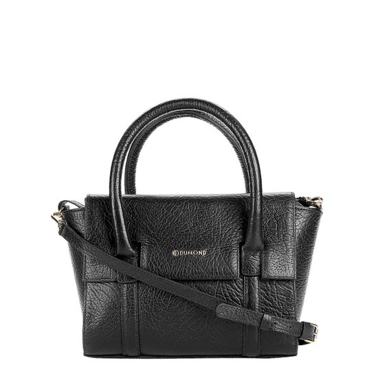 Bolsa Couro Dumond Handbag Alça Transversal Feminina - Preto