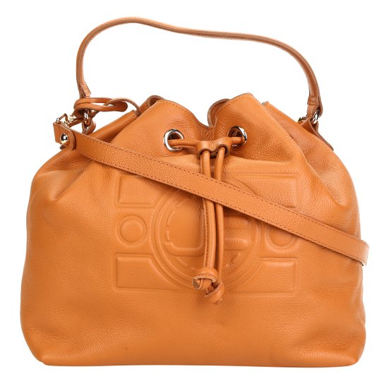 Bolsa Couro Jorge Bischoff Feminina - Caramelo