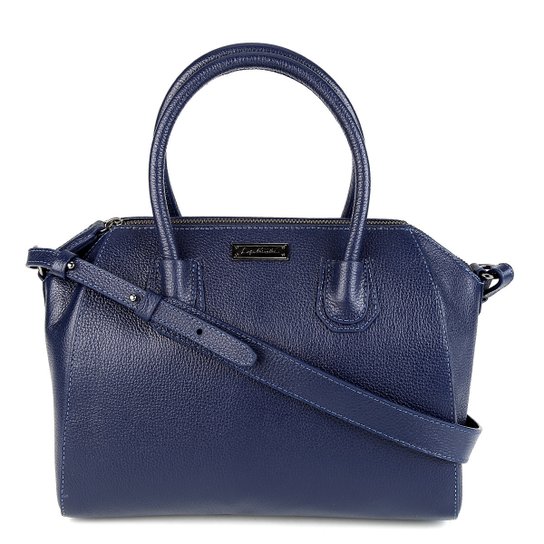 Bolsa Couro Luiza Barcelos Doctor Bag Feminina - Marinho