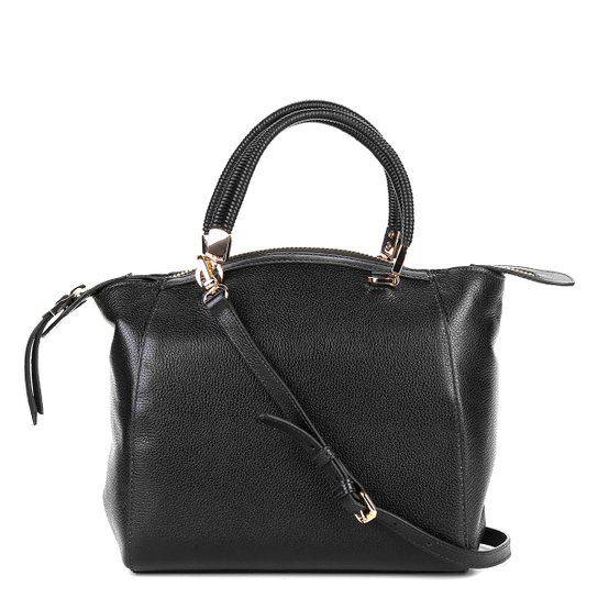 Bolsa Couro Luz da Lua Feminina - Preto