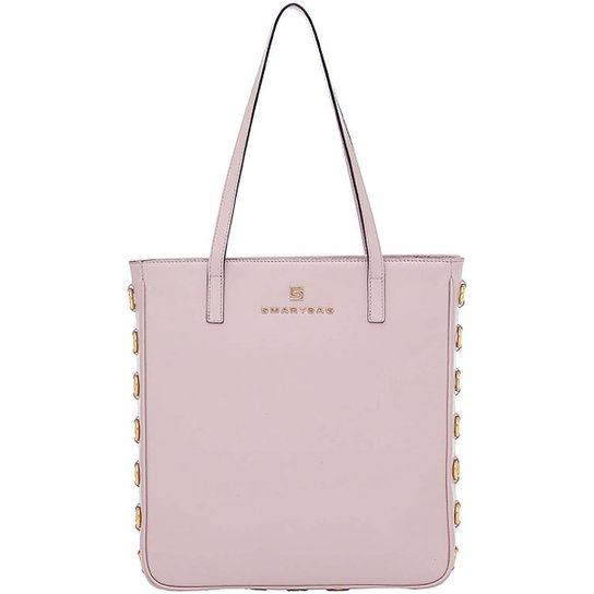 Bolsa Couro Tiracolo Anéis - Nude