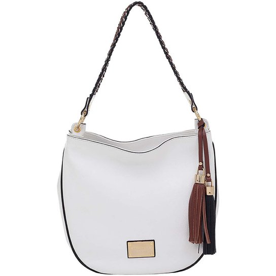 Bolsa Couro Tiracolo Colors - Branco