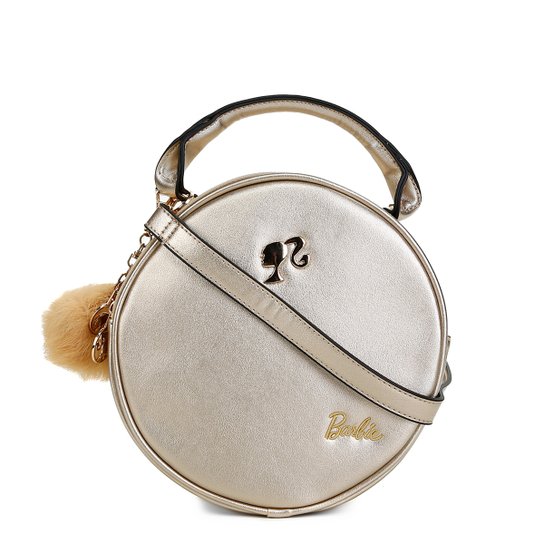 Bolsa Gash Barbie Transversal Redonda Feminina - Ouro
