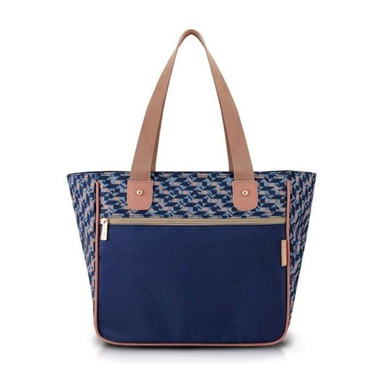 Bolsa Jacki Design Shopper - Cinza+Rosa