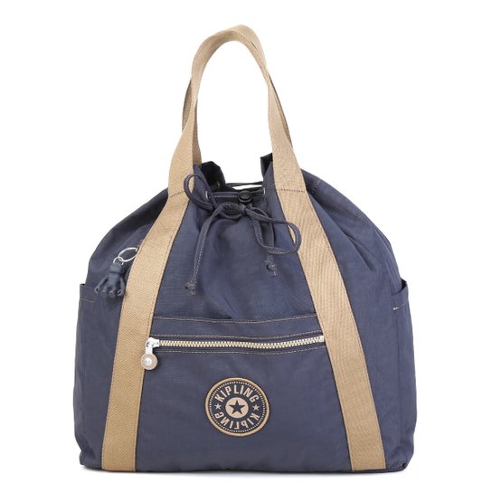 Bolsa Kipling de Ombro Art Backpack Feminina - Cinza