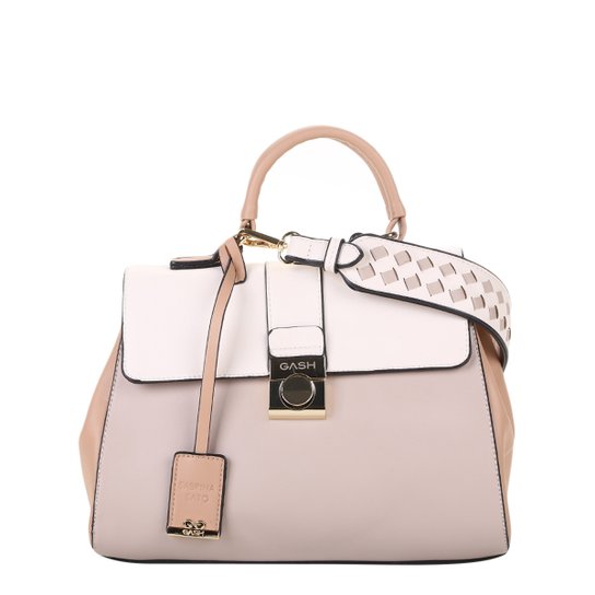 Bolsa Luxcel Handbag Alça Dupla Feminina - Bege Claro