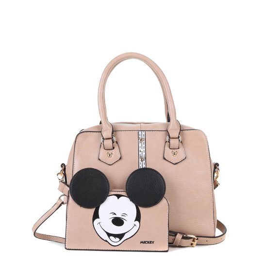 Bolsa Luxcel Tote Mickey Feminina - Bege