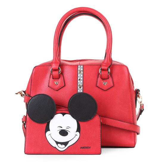 Bolsa Luxcel Tote Mickey Feminina - Vermelho
