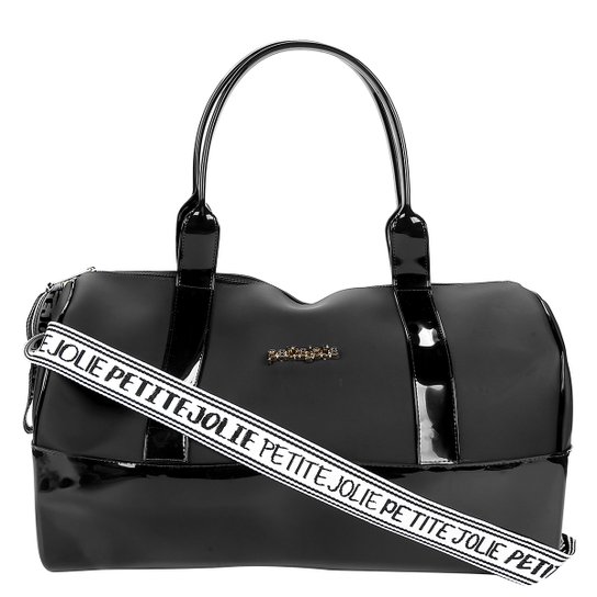 Bolsa Petite Jolie Barrel Alça Transversal Belle Weekend Feminina - Preto