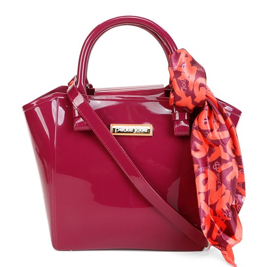 Bolsa Petite Jolie J-Lastic Shape Bag Feminina - Pink+Laranja