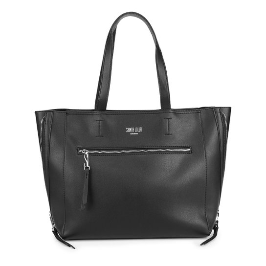 Bolsa Santa lolla Shopper Mestiço Feminina - Preto