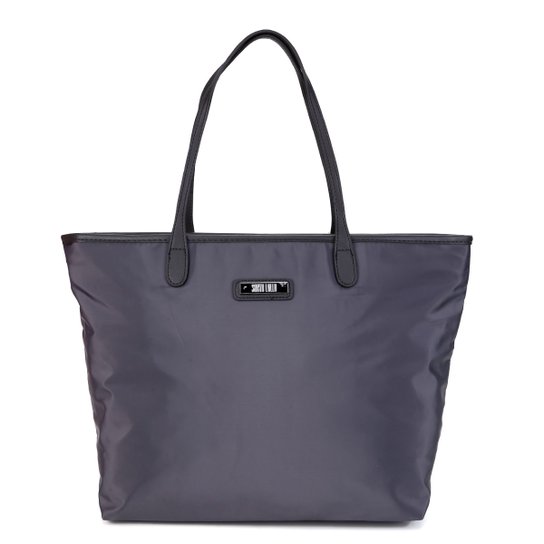 Bolsa Santa Lolla Shopper Nylon Feminina - Cinza