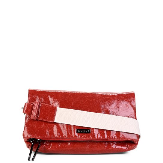 Bolsa Shoestock Tiracolo Cadarço Feminina - Vermelho