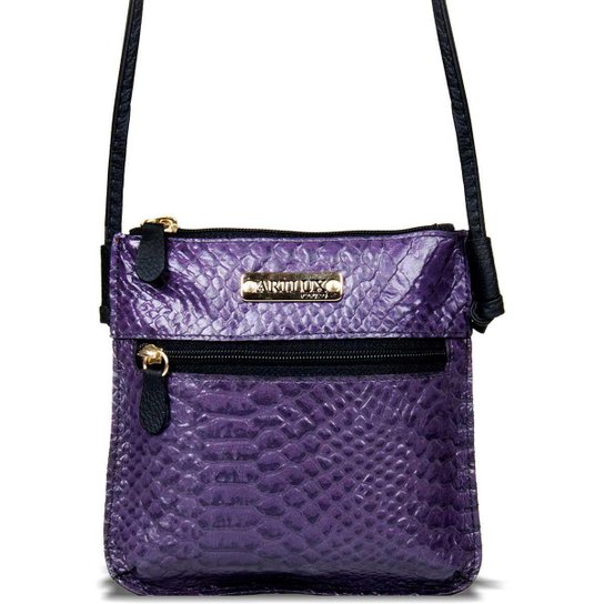 Bolsa Transversal de Couro - Violeta