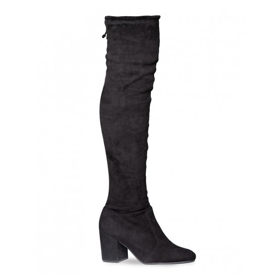 Bota Amaro Over The Knee Stretch Feminina - Preto