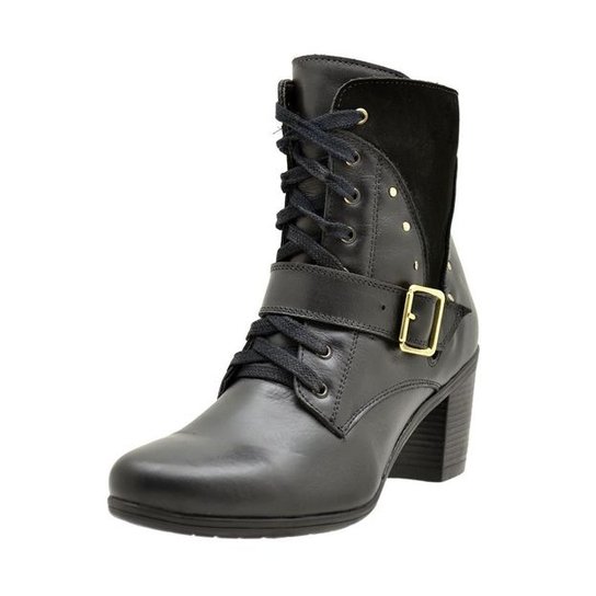 Bota Atron Shoes Ankle Boot - Preto