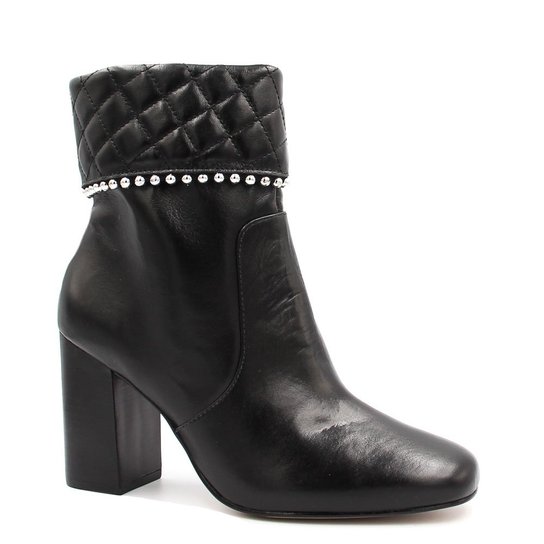 Bota Cano Curto Zariff Shoes Ankle Boot Zíper Feminino - Preto