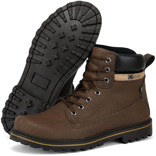 Bota Coturno SapatoFran Masculino - Marrom