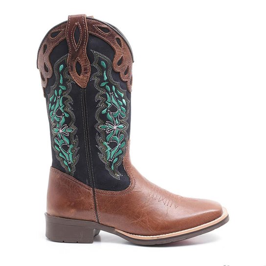 Bota Couro Elite Country DilleY Feminina - Marrom