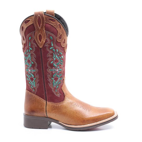 Bota Couro Elite Country Dilley Feminina - Marrom