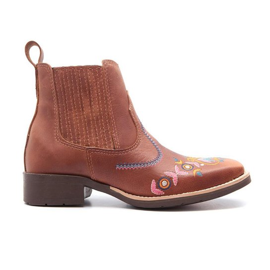 Bota Couro Elite Country Kyle Fossil Feminina - Marrom