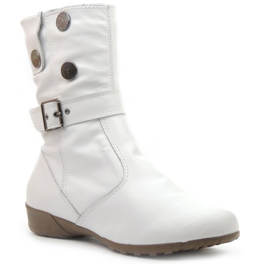 Bota Forrada em lã sintética Feminino - Branco