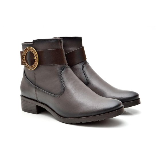 Bota Life Rock Cano Baixo Feminino - Marrom