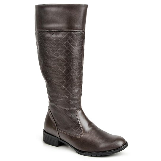 Bota Luma Ventura Cano Alto feminina - Marrom